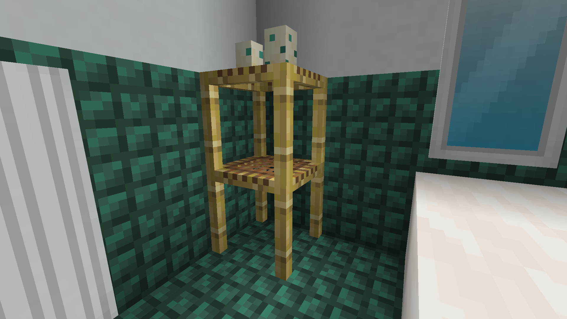 Bathroom Standing Shelf Minecraft Furniture