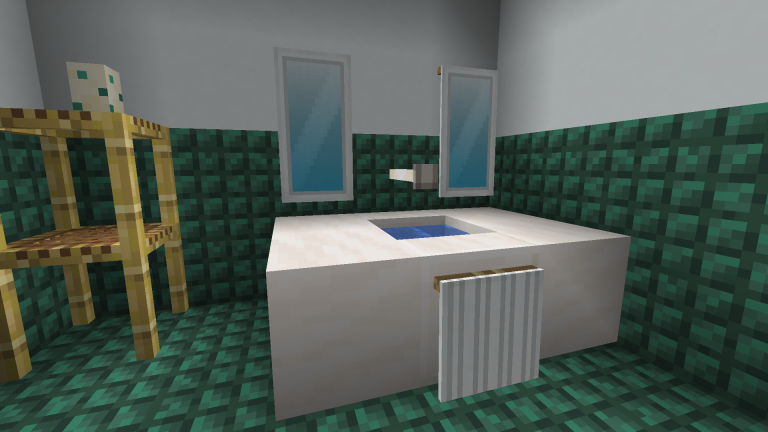 minecraft vanilla bathroom sink