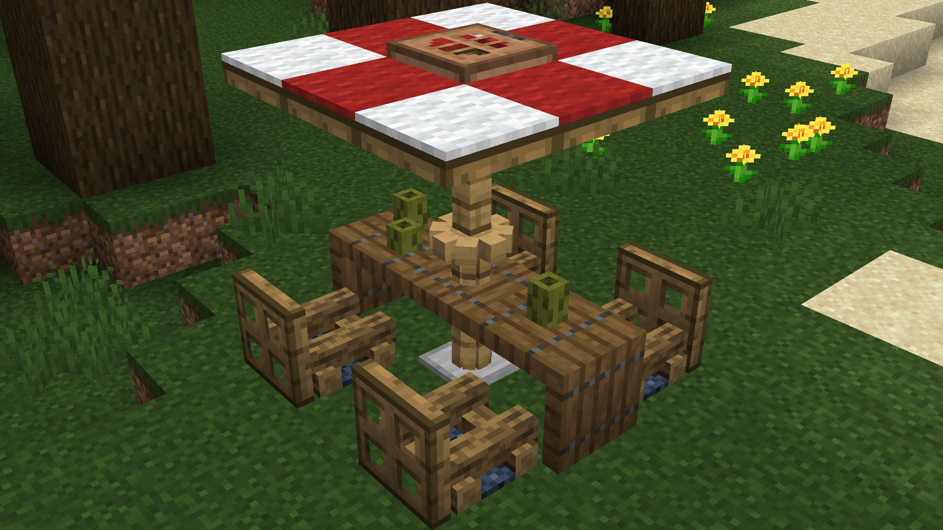 Picnic Table Minecraft Furniture