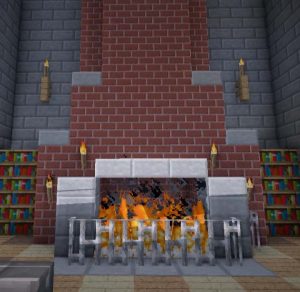 A Grandiose Fireplace - Minecraft Furniture