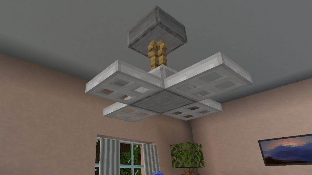 Minecraft Ceiling Fan design using Armor Stand