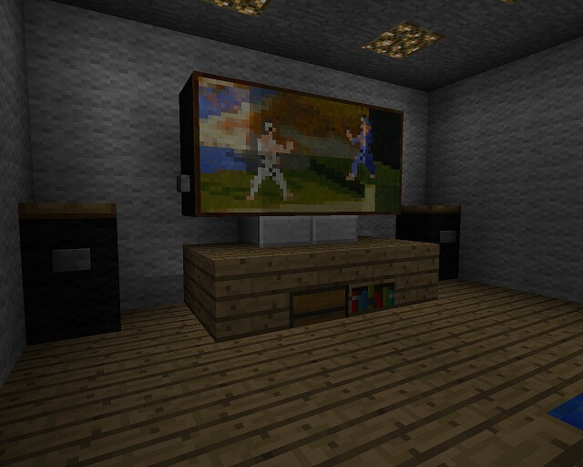 Large Television Design Minecraft Furniture
