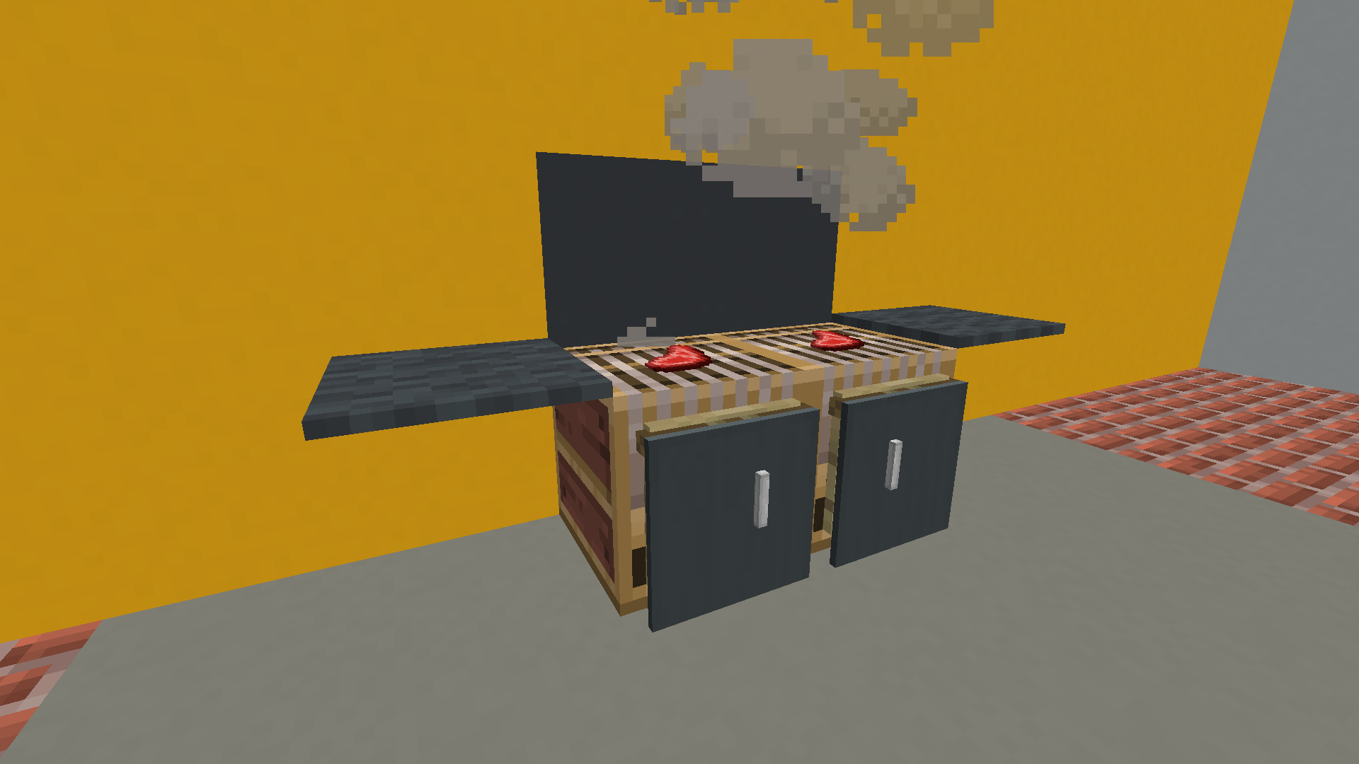 What is the title of this picture ? Modern BBQs - Minecraft Furniture