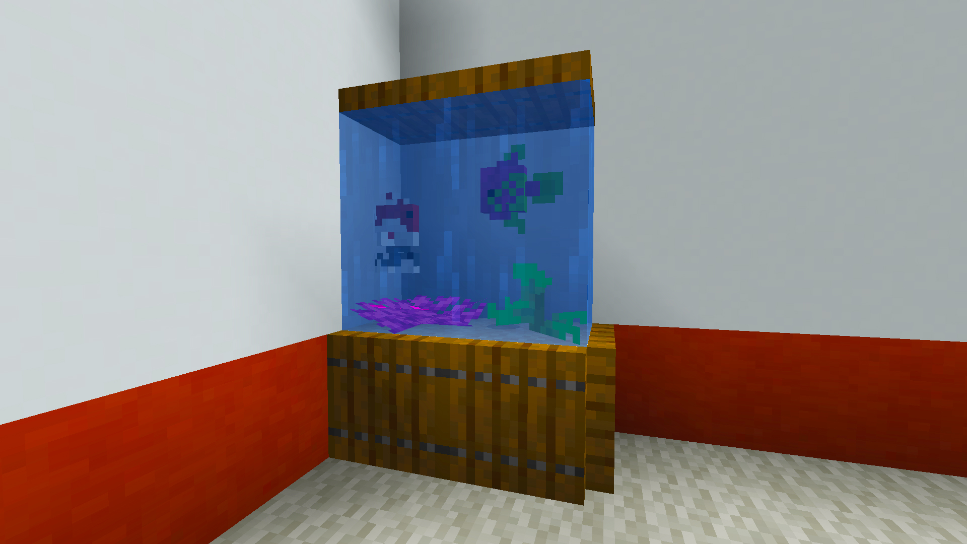 minecraft pe fish tank