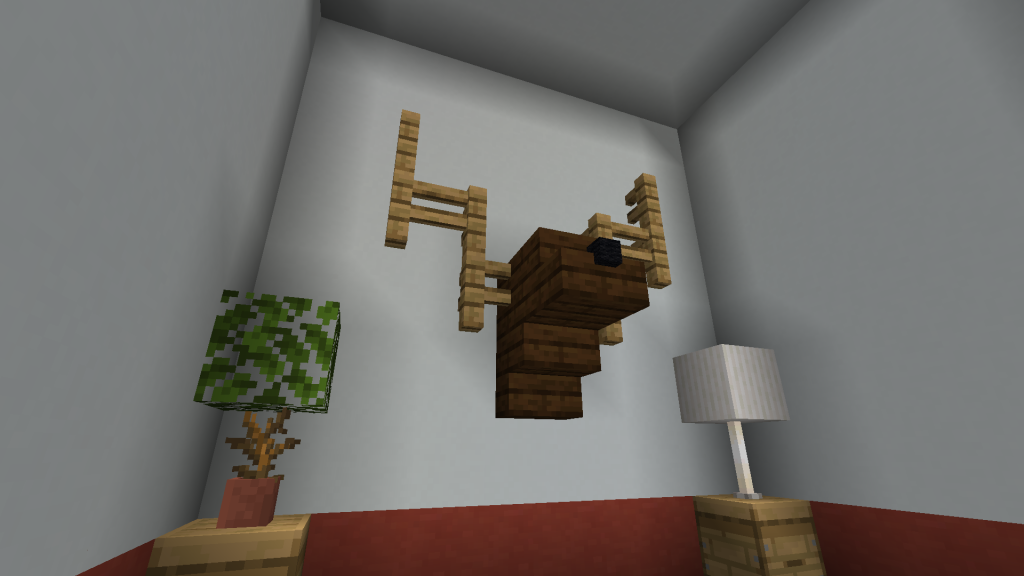 Mounted Elk Head Minecraft Furniture