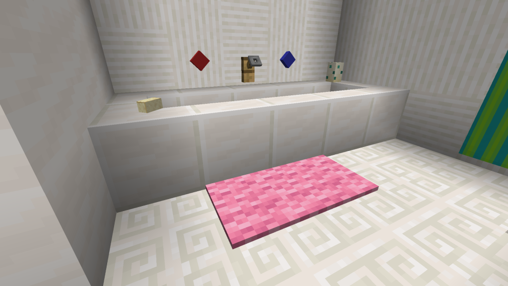 minecraft bath mat