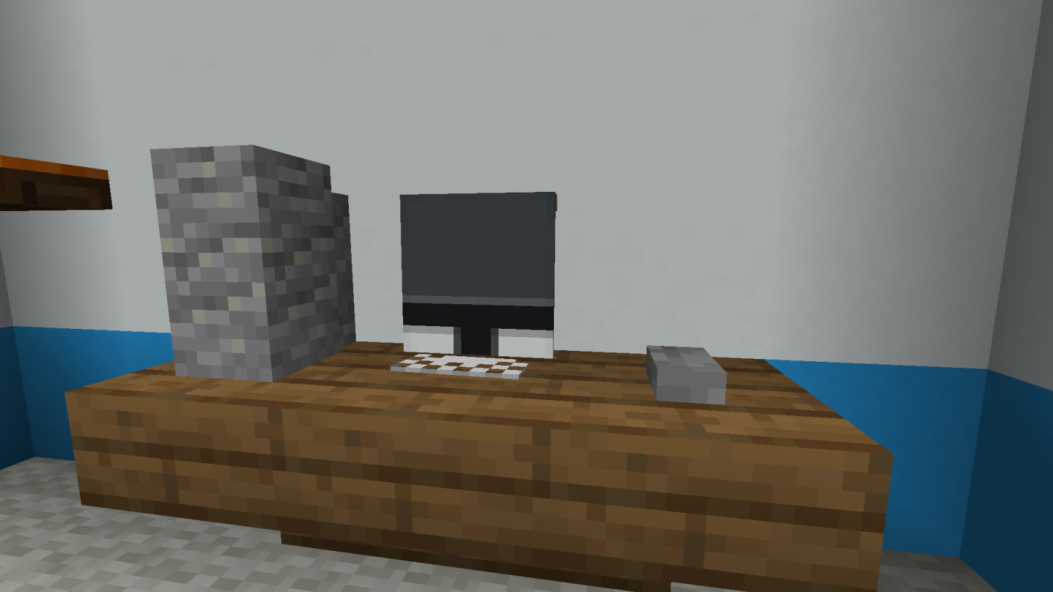 Desktop Computer with Desk - Minecraft Furniture