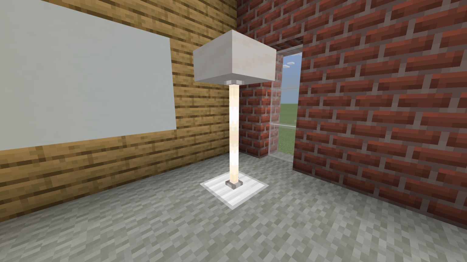 Modern Floor Lamp - Minecraft Furniture