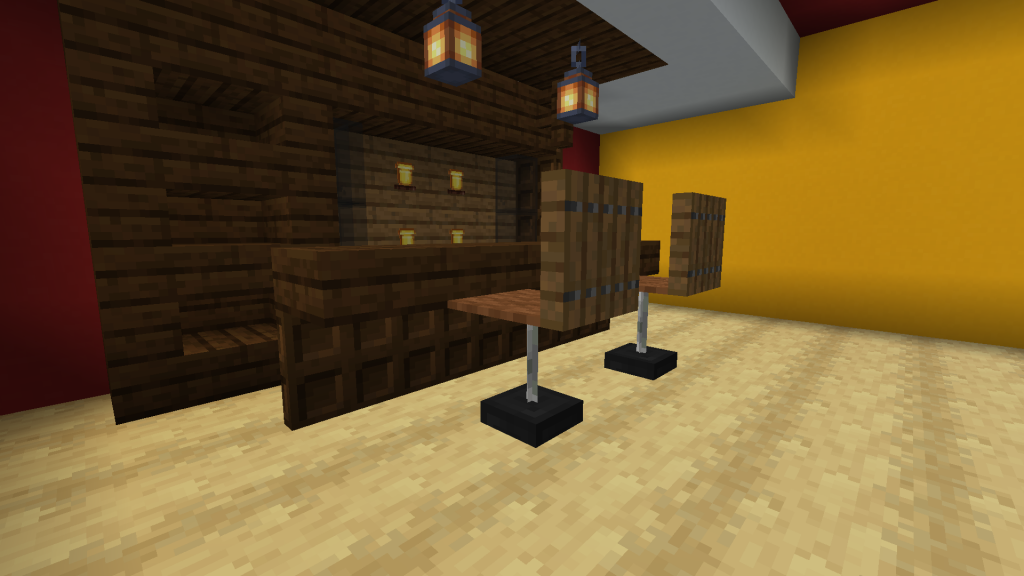 minecraft kitchen table and chair