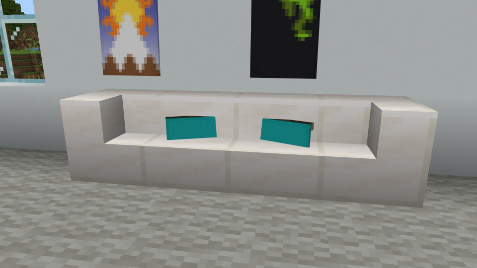 minecraft modern couch