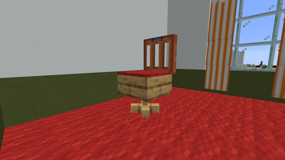 Minecraft best sale chair tutorial