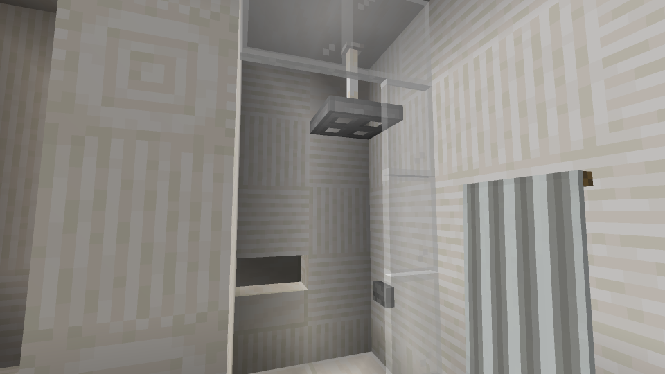 Minecraft Bathroom Rainfall Shower